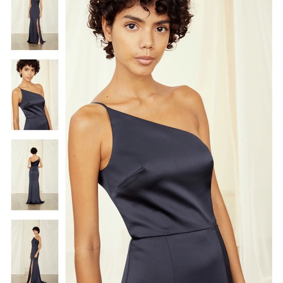 Amsale Long Bridesmaid Dress Kaia SAGE SIZE 2 - Picture 3 of 9